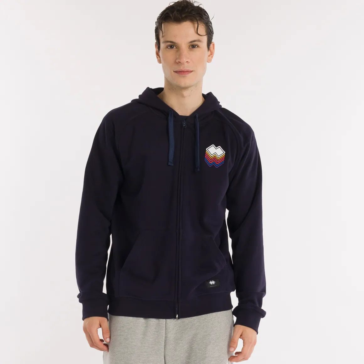 Felpa con Cappuccio e Full Zip GFX
