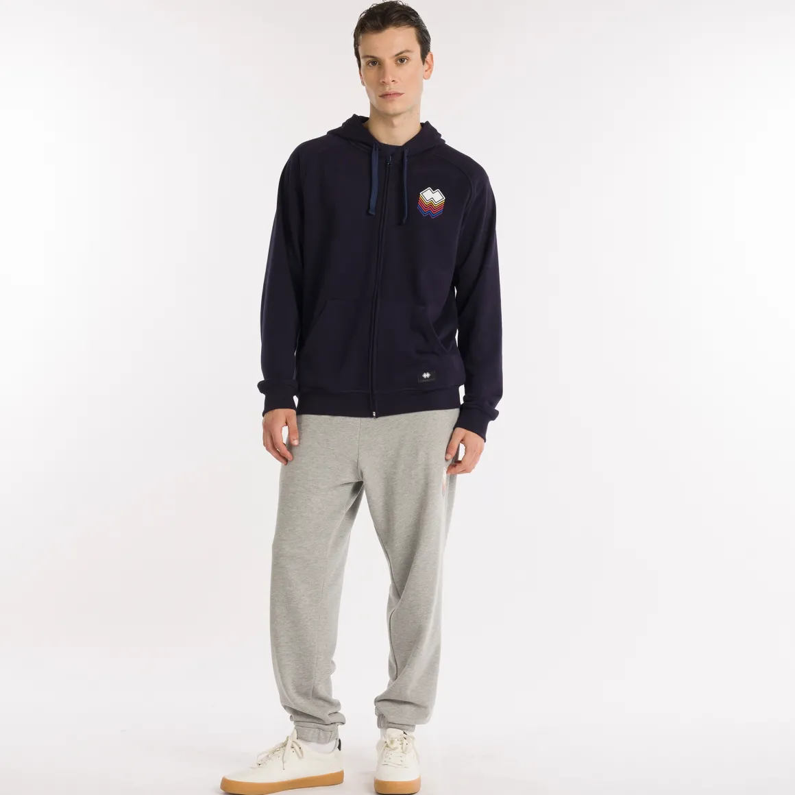 Felpa con Cappuccio e Full Zip GFX