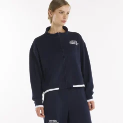 Felpa crop full zip da donna SS25