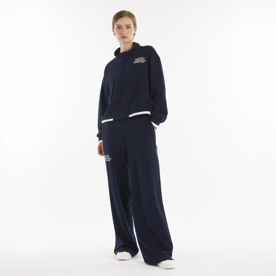 Felpa crop full zip da donna SS25