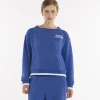 Felpa crop girocollo da donna SS25
