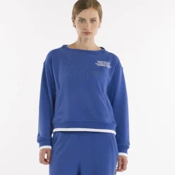 Felpa crop girocollo da donna SS25