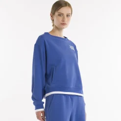Felpa crop girocollo da donna SS25