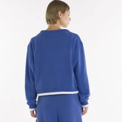 Felpa crop girocollo da donna SS25