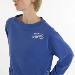 Felpa crop girocollo da donna SS25