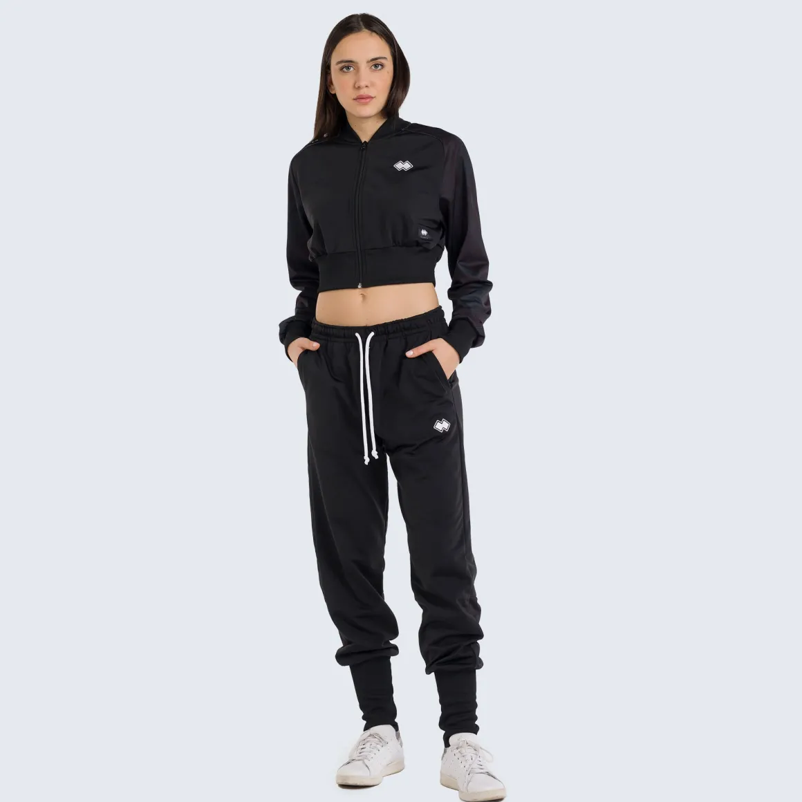 Felpa Crop Graphic da donna