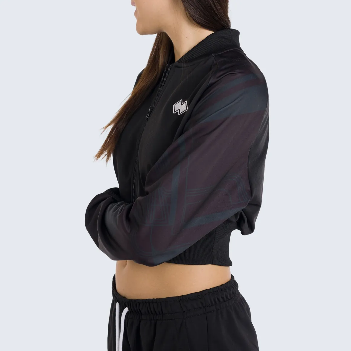 Felpa Crop Graphic da donna
