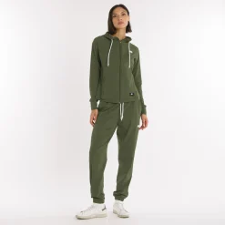 Felpa donna full zip con cappuccio Essential SS25