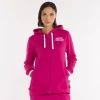 Felpa full zip con cappuccio da donna SS25