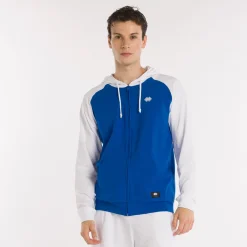 Felpa full zip con cappuccio Bicolor