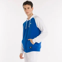 Felpa full zip con cappuccio Bicolor
