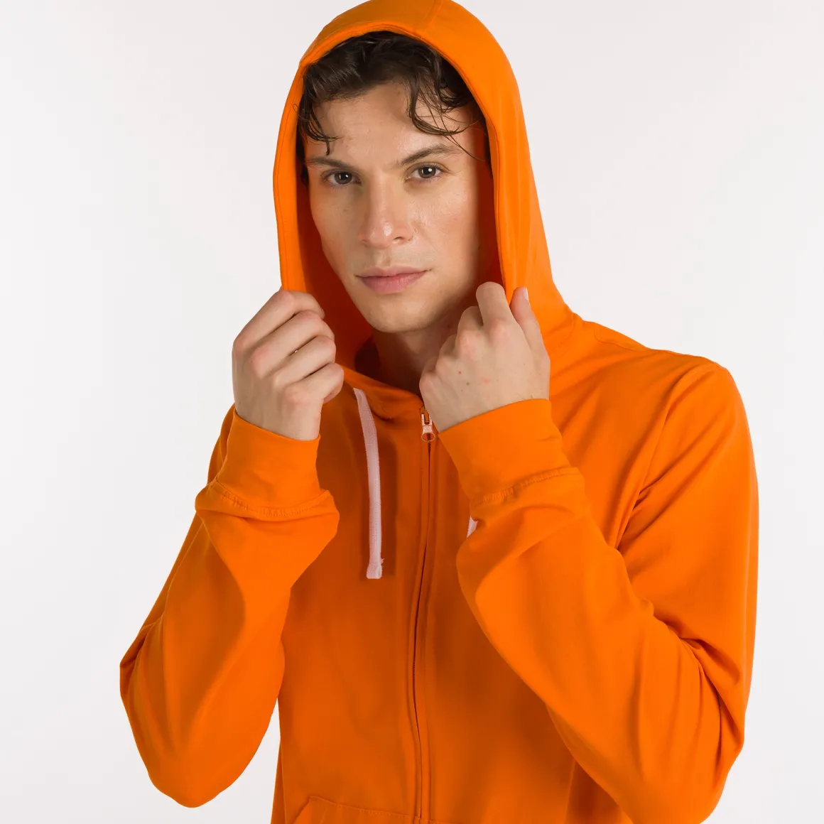 Felpa full zip con cappuccio Essential SS25