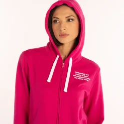 Felpa full zip con cappuccio da donna SS25