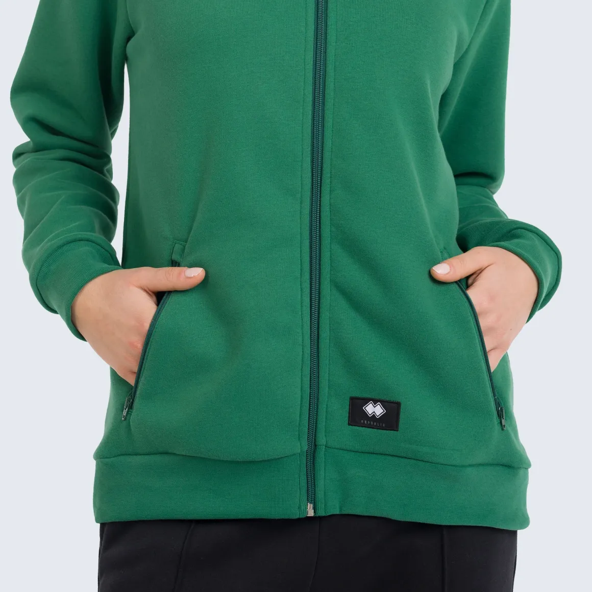 Felpa Full Zip Logo 3D da donna