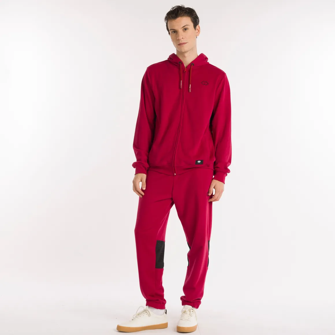 Felpa Hoodie con Zip Essential Plus