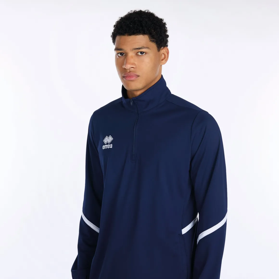 Felpa leggera con mezza zip Manfred
